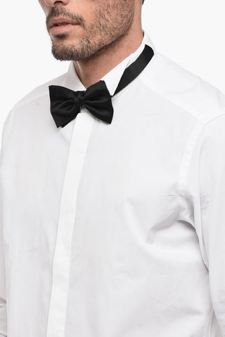 Camicia in Cotone Con Collo Diplomatico