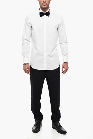 Camicia in Cotone Con Collo Diplomatico