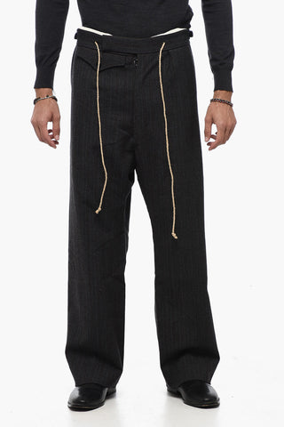 MM0 3 Pocket Wool Pants with Bayedere Pattern
