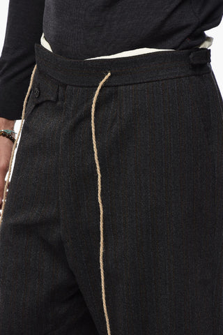 MM0 3 Pocket Wool Pants with Bayedere Pattern