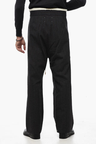 MM0 3 Pocket Wool Pants with Bayedere Pattern