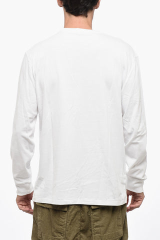 Crew Neck Cotton T-Shirt with Cuffs