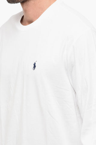 Crew Neck Cotton T-Shirt with Cuffs