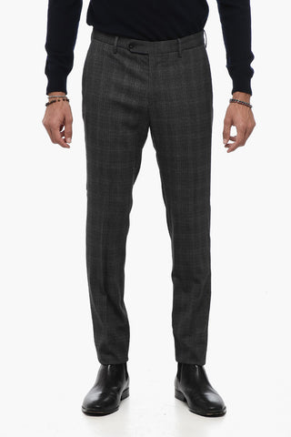 Pantaloni a Quadri District con Passanti