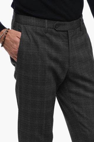 Pantaloni a Quadri District con Passanti