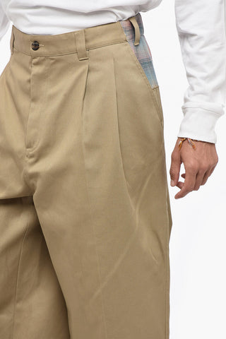 MM0 Double-pleated PENDLETON Pants with Checked Inserts