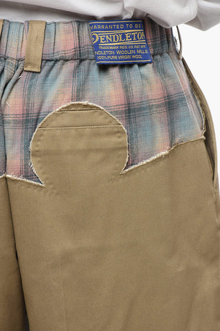 MM0 Double-pleated PENDLETON Pants with Checked Inserts