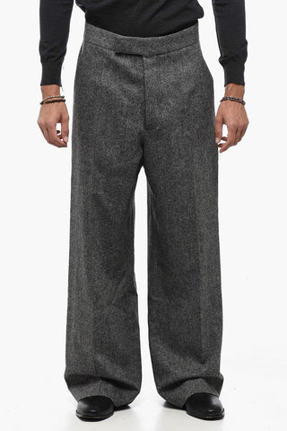 Pantaloni Wide Leg HUMPHREY in Misto Lana Vergine
