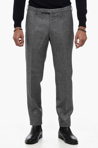 Regular Waist Virgin Wool Pants