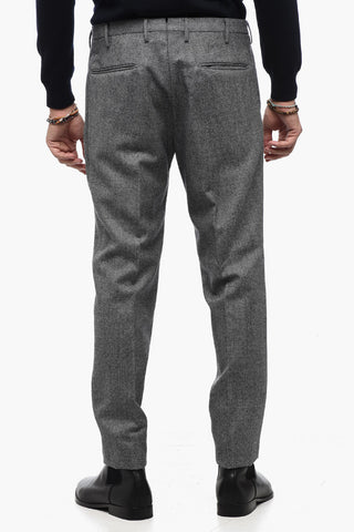 Regular Waist Virgin Wool Pants