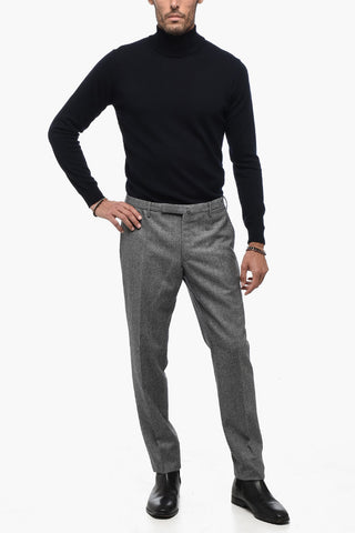 Regular Waist Virgin Wool Pants