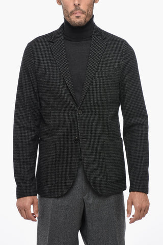 Blazer a 2 Bottoni in Motivo Pied De Poule