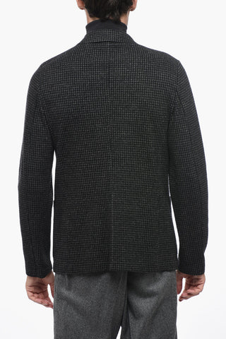 Blazer a 2 Bottoni in Motivo Pied De Poule