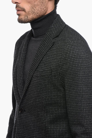 Blazer a 2 Bottoni in Motivo Pied De Poule