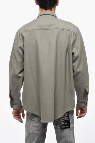 Virgin Wool Shirt With Breast Pockets