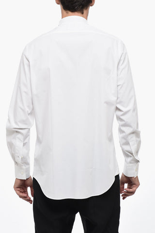 Camicia in Popelin Cotton con Collo Diplomatico