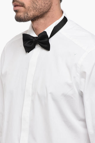 Camicia in Popelin Cotton con Collo Diplomatico