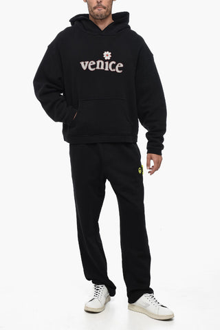 Cotton Hoodie with Embroidery