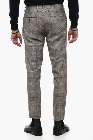 Districk Check Slim Fit Chinos Pants