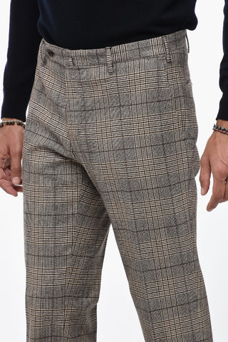 Districk Check Slim Fit Chinos Pants