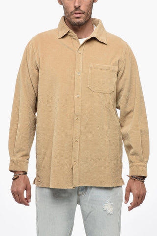 Ribbed Cotton UNISEX Shirt with Breast Pocket