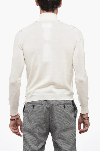 MM4 UNISEX Wool Sweater with Stitchies Detail