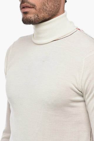 MM4 UNISEX Wool Sweater with Stitchies Detail