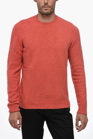 Maglia Girocollo in Misto Cotone Spazzolato