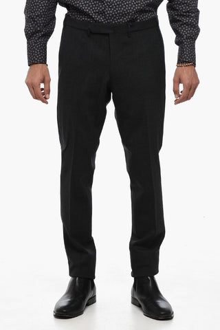 Regular Waist Pants with Hidden Closure