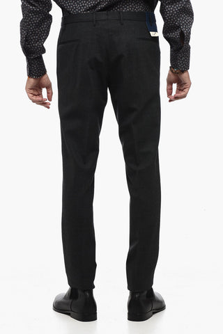 Regular Waist Pants with Hidden Closure