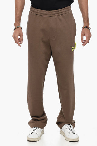 Brushed Cotton UNISEX Joggers with Contrasting Logo