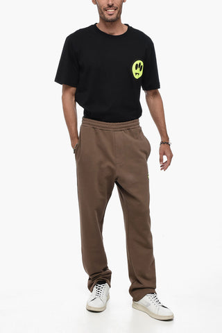 Brushed Cotton UNISEX Joggers with Contrasting Logo
