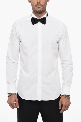 Cotton Poplin PRESTONI Shirt wiith Wing Collar