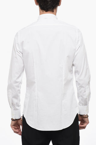 Cotton Poplin PRESTONI Shirt wiith Wing Collar