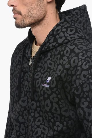 Animal Patterned Fleeced Cotton UNISEX Sweatshirt with Hood