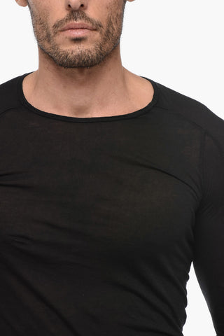 DRKSHDW Crewneck T-shirt With Iconic Logoed Ribbon