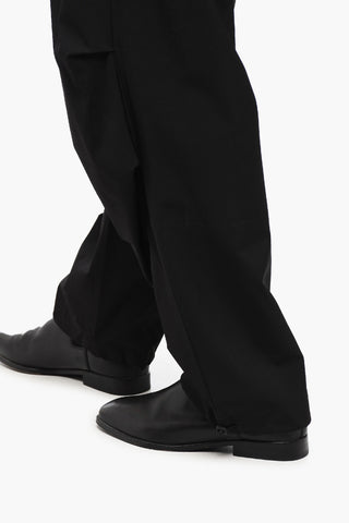 Pantaloni a Tinta Unita con Elastco in Vita