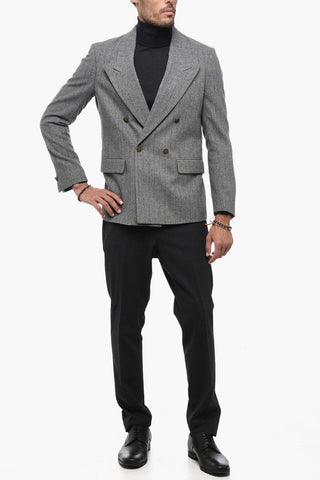 Giacca Doppiopetto Chalk Stripe Due Spacchi Revers a Lancia