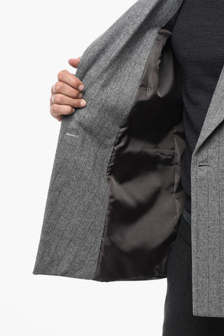 Giacca Doppiopetto Chalk Stripe Due Spacchi Revers a Lancia