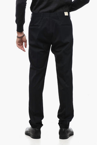 Cuffed Hem Virgin Wool Blend Pants