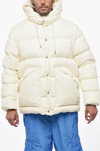 EMPORIO Down Jacket With Removable Sleeves And Hood