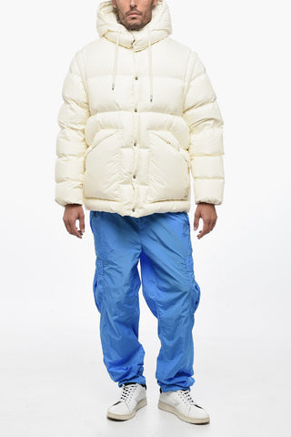 EMPORIO Down Jacket With Removable Sleeves And Hood
