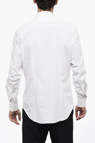 Cotton Poplin PRESTONI Shirt wiith Wing Collar