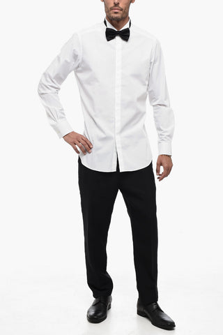 Cotton Poplin PRESTONI Shirt wiith Wing Collar