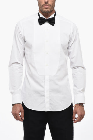 Camicia Smoking BLUGANOV  in Cotone con Collo Diplomatico