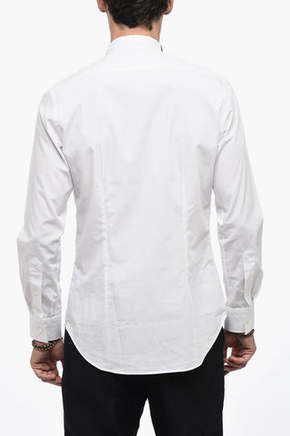 Camicia Smoking BLUGANOV  in Cotone con Collo Diplomatico