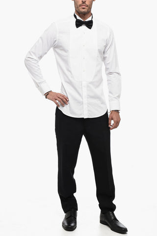 Camicia Smoking BLUGANOV  in Cotone con Collo Diplomatico