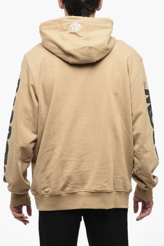 Solid Color Hoodie With Print