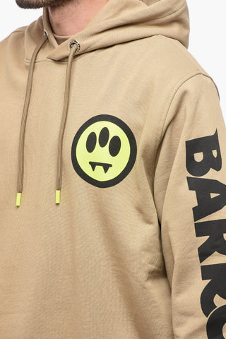 Solid Color Hoodie With Print