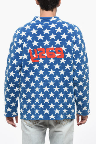 Terry-Cotton Crewneck UNISEX with All-Over Stars